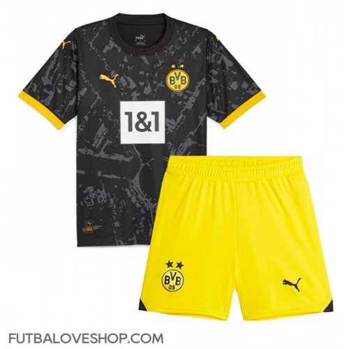 Dres Borussia Dortmund Preč pre deti 2023-24 Krátky Rukáv (+ trenírky)